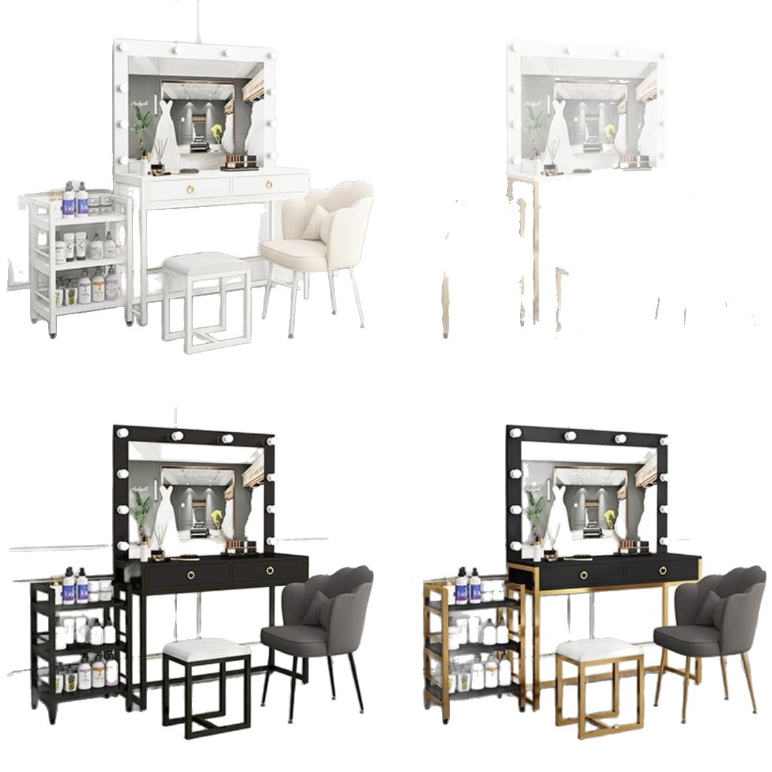 Beauty Makeup School - Studio dresser with lamp mirror integrated