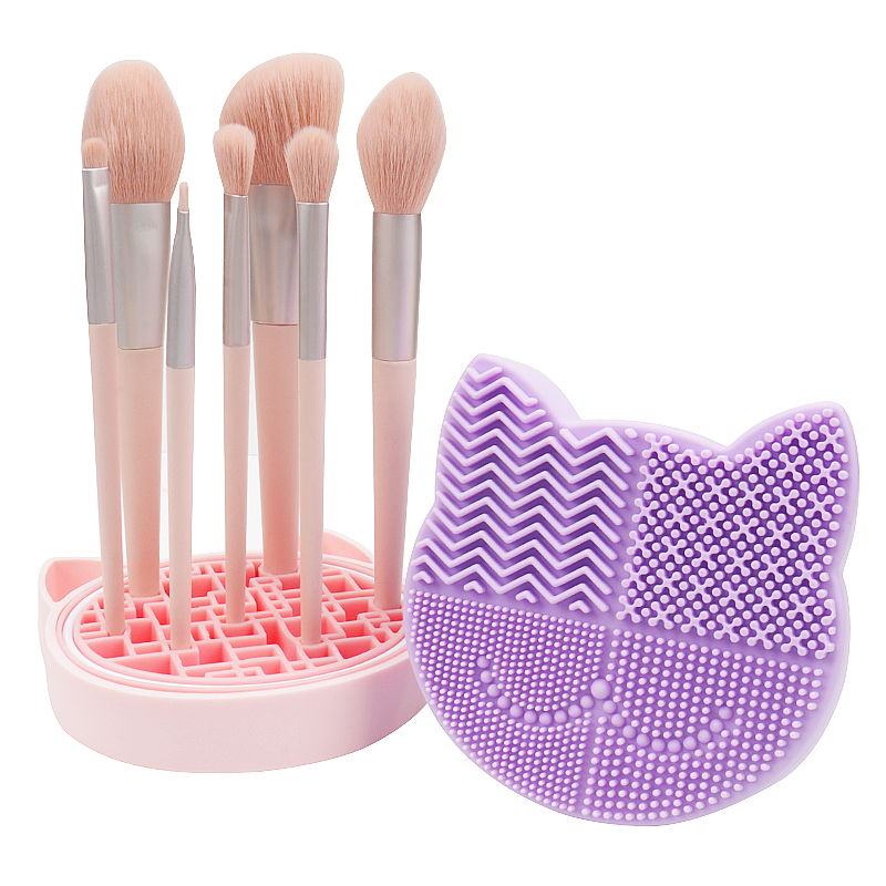 Beauty Makeup Tools Use - Multi-Functional Silicone Makeup Brush Clean Mat