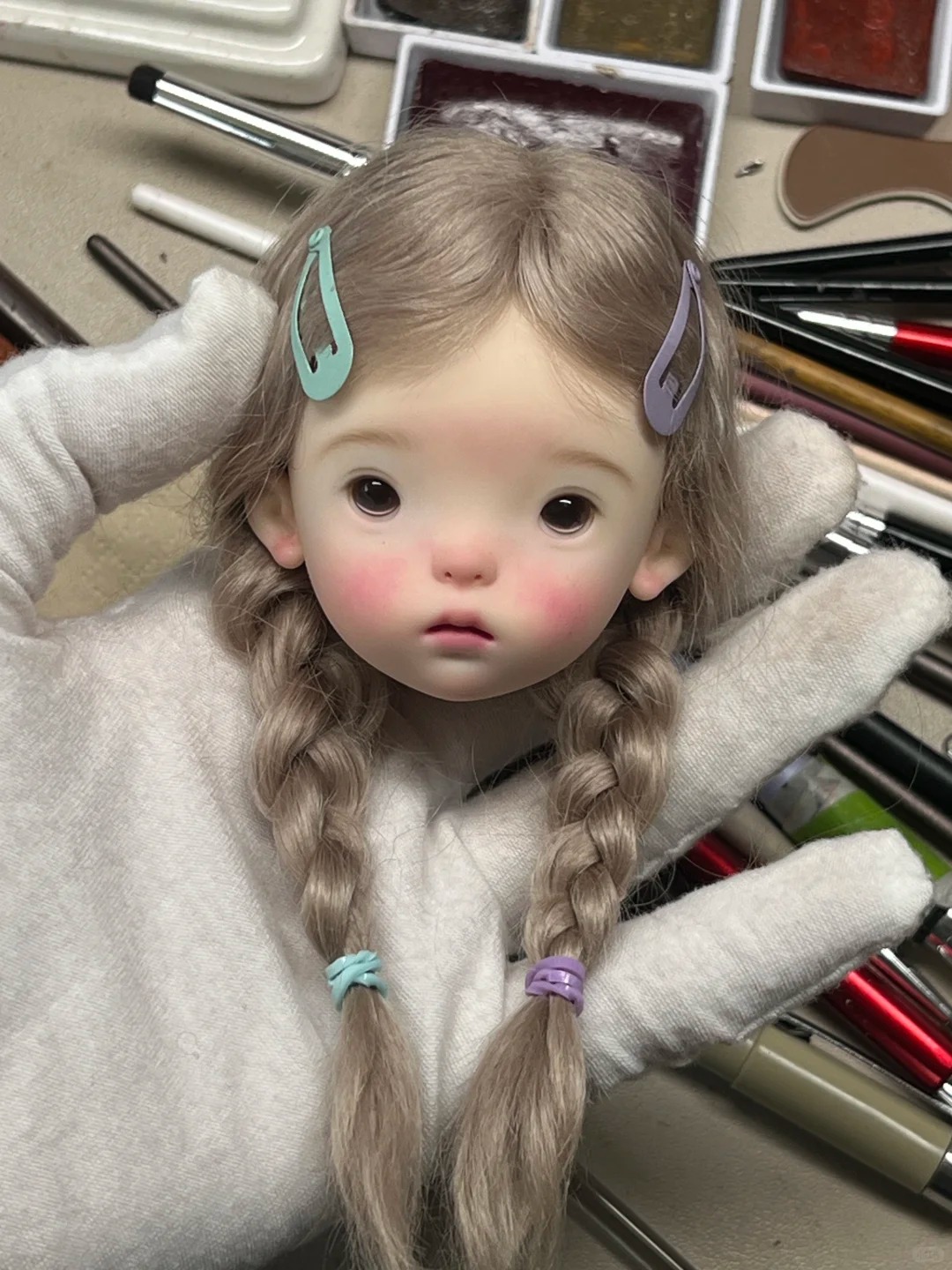 Beauty Y Makeup - SD BJD Doll 1/6 Landoudou Head