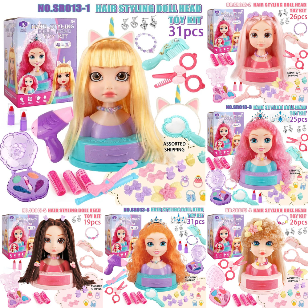 Beauty Y Makeup - Hair Styling Doll Head Makeup Toy