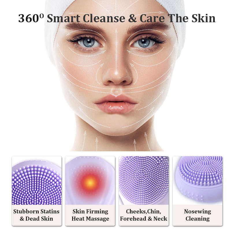 Sonic Waterproof Facial Cleans - Electric Face Cleanser Brush ulasan dan harga