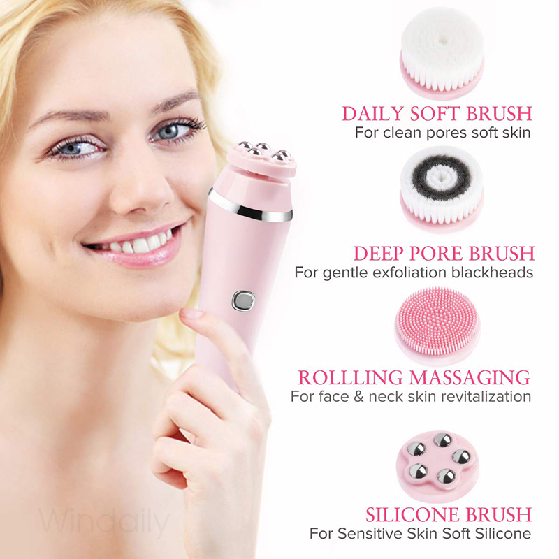 4 in 1 Electric Facial Cleansi - Electric Face Cleanser Brush ulasan dan harga