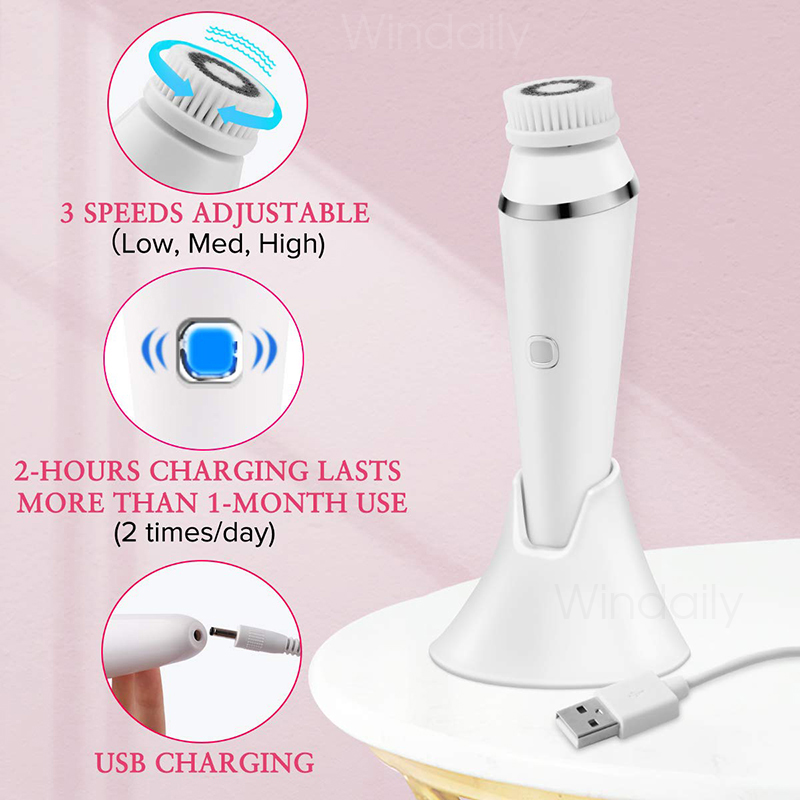 4 in 1 Electric Facial Cleansi - Electric Face Cleanser Brush ulasan dan harga