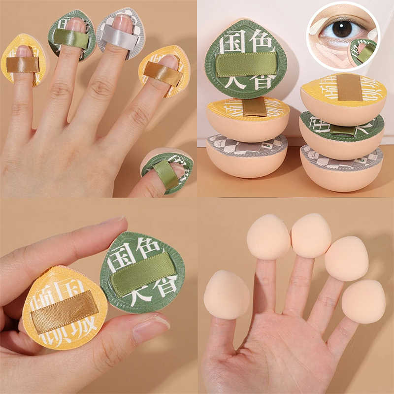 Finger Mini Puff Wet Dry Dual  - Beauty Makeup Tools Use ulasan dan harga