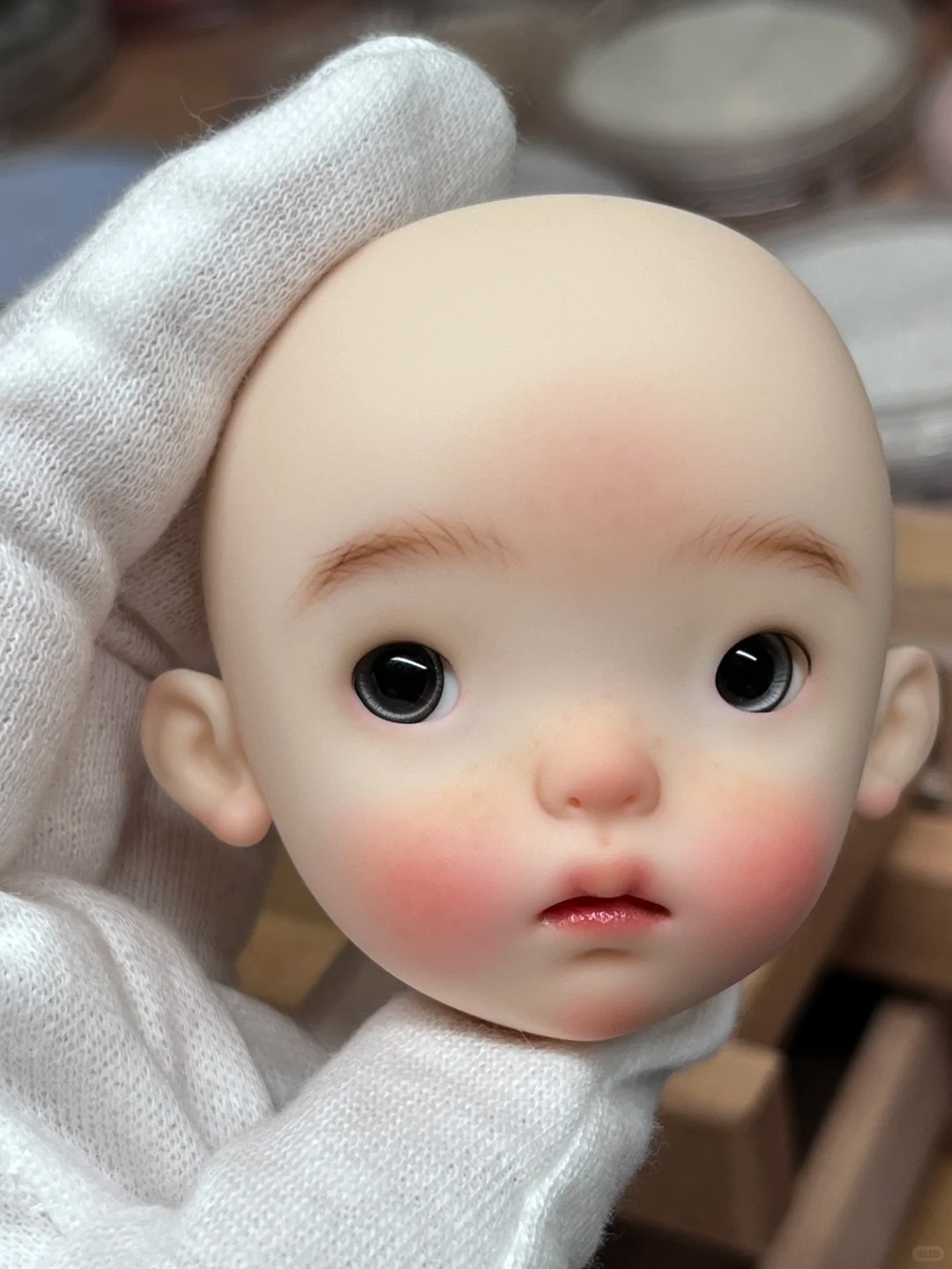 1/6 Scale SD BJD Doll Head - d - Beauty Y Makeup ulasan dan harga