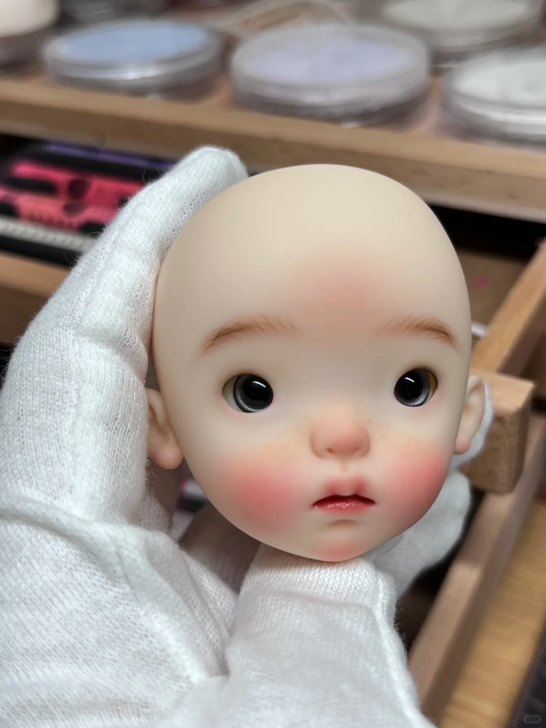 1/6 Scale SD BJD Doll Head - d - Beauty Y Makeup ulasan dan harga
