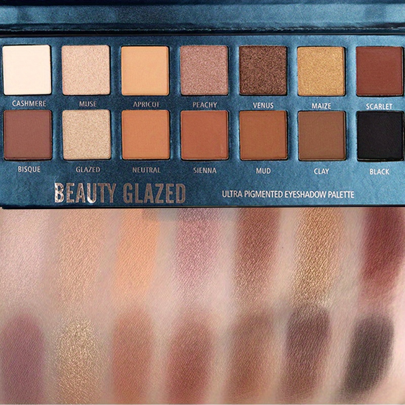 BEAUTY GLAZED 14 Colors Eyesha - Beauty Huda Makeup ulasan dan harga