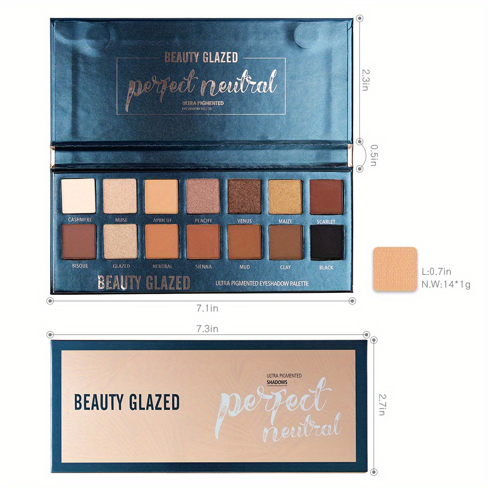 BEAUTY GLAZED 14 Colors Eyesha - Beauty Huda Makeup ulasan dan harga