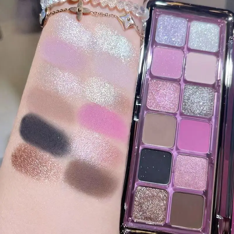 12 Color Eye Shadow Plate Matt - Beauty Huda Makeup ulasan dan harga
