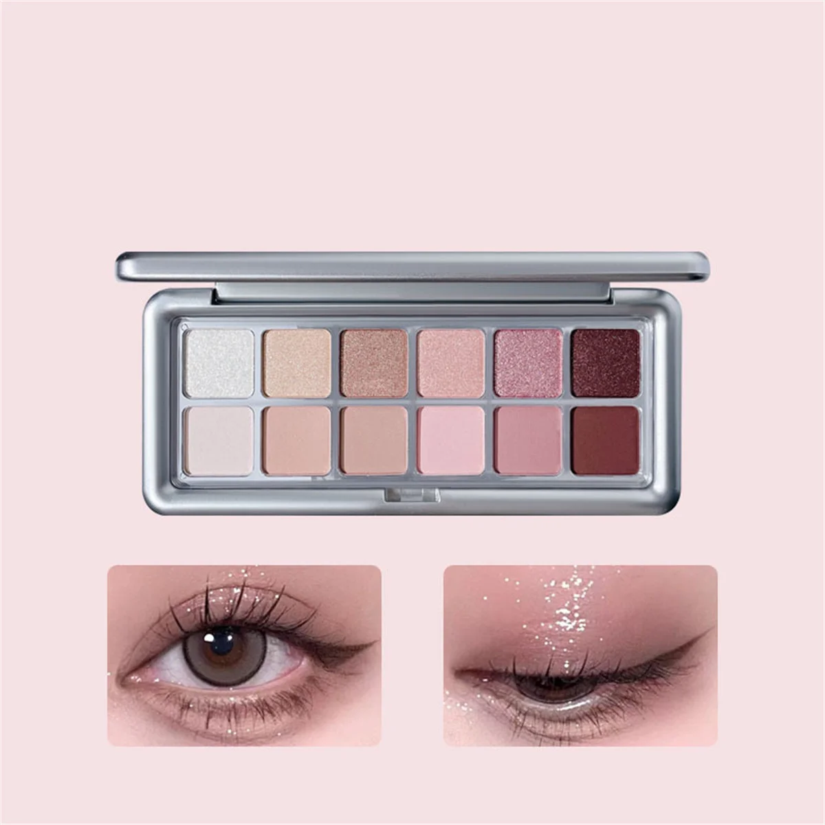 12 Color Eye Shadow Plate Matt - Beauty Huda Makeup ulasan dan harga