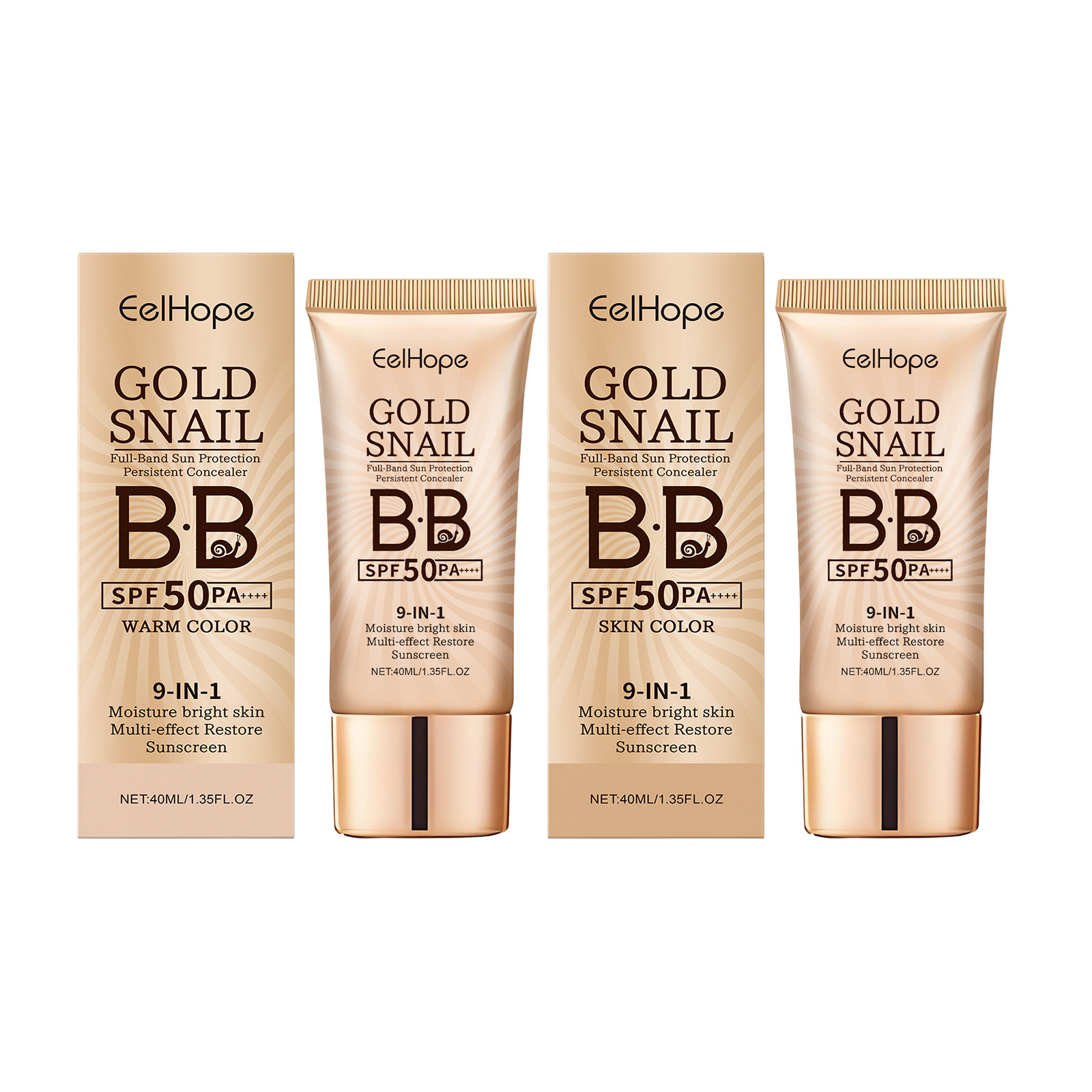 Gold Snail Sunscreen BB Cream  - Beauty Makeup Foundation ulasan dan harga