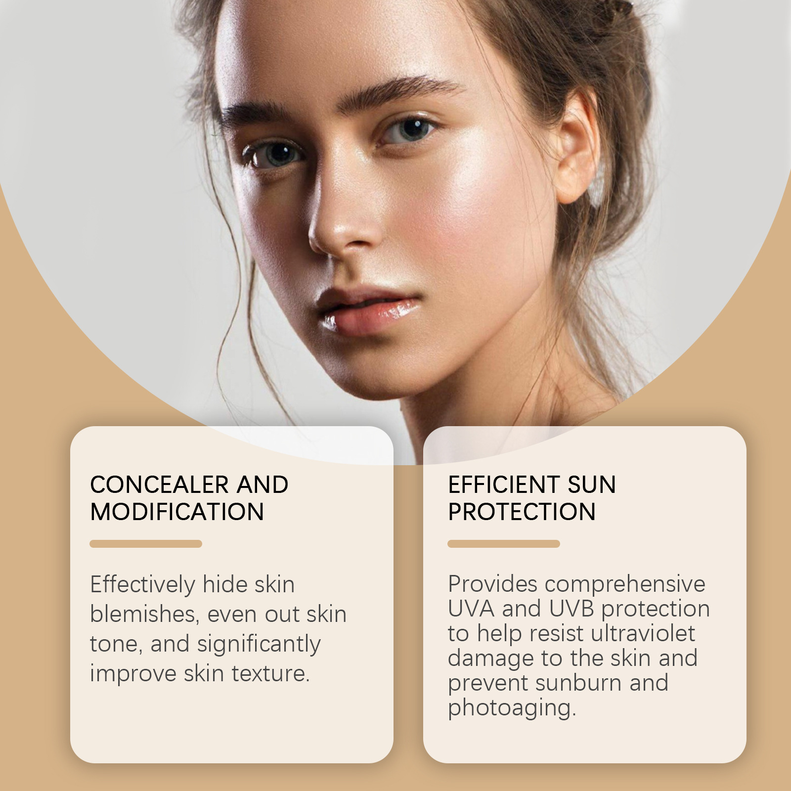 Gold Snail Sunscreen BB Cream  - Beauty Makeup Foundation ulasan dan harga