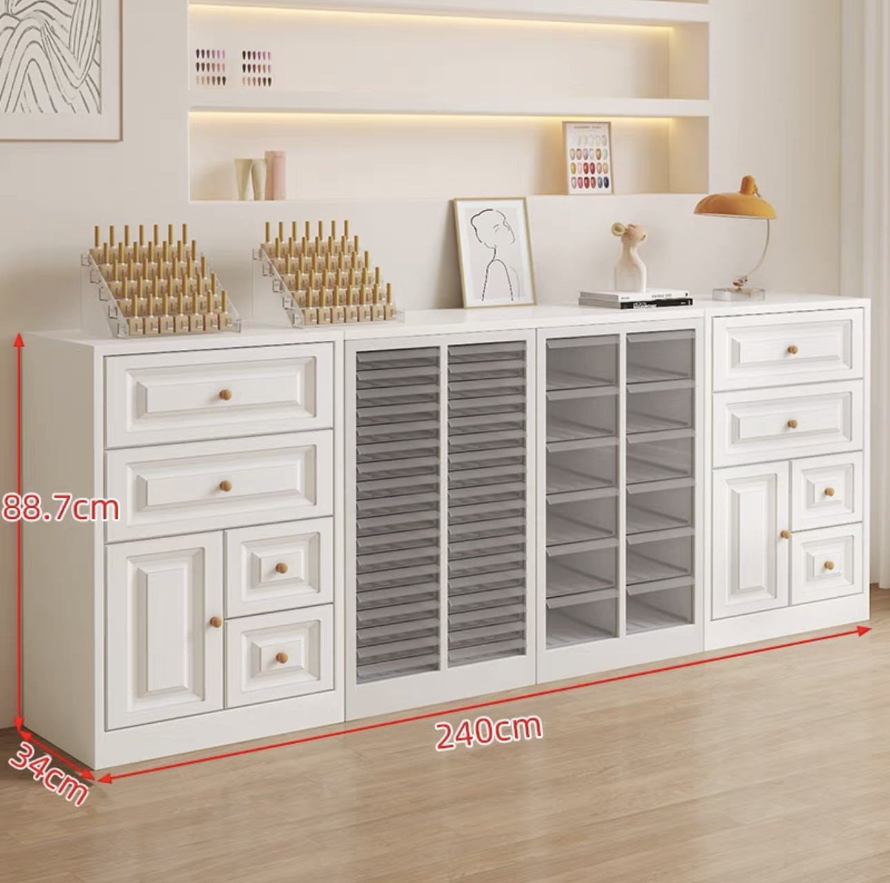 Display Counter Manicure Nail  - Beauty & Makeup Katia Di Paola Palermo ulasan dan harga
