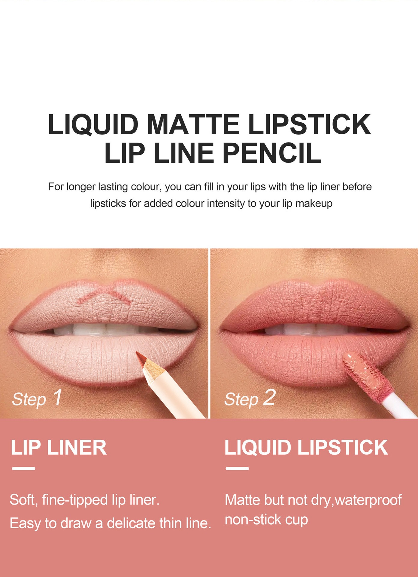 12 Color Lip Liner and Lipstic - Beauty Makeup Stores ulasan dan harga