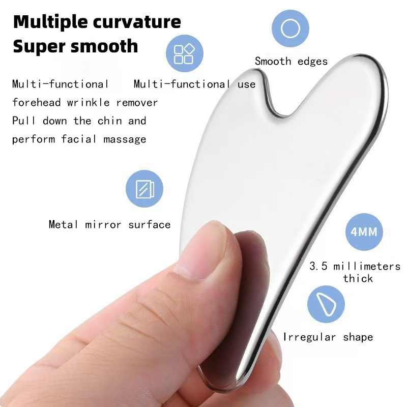 Stainless Steel Scraper, Heart - Beauty Makeup Foundation ulasan dan harga