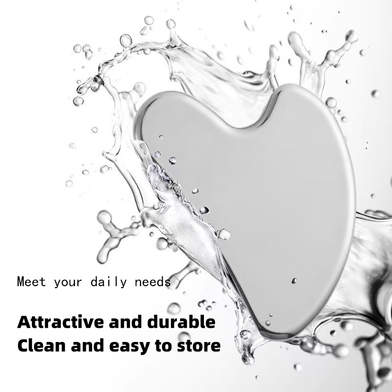 Stainless Steel Scraper, Heart - Beauty Makeup Foundation ulasan dan harga