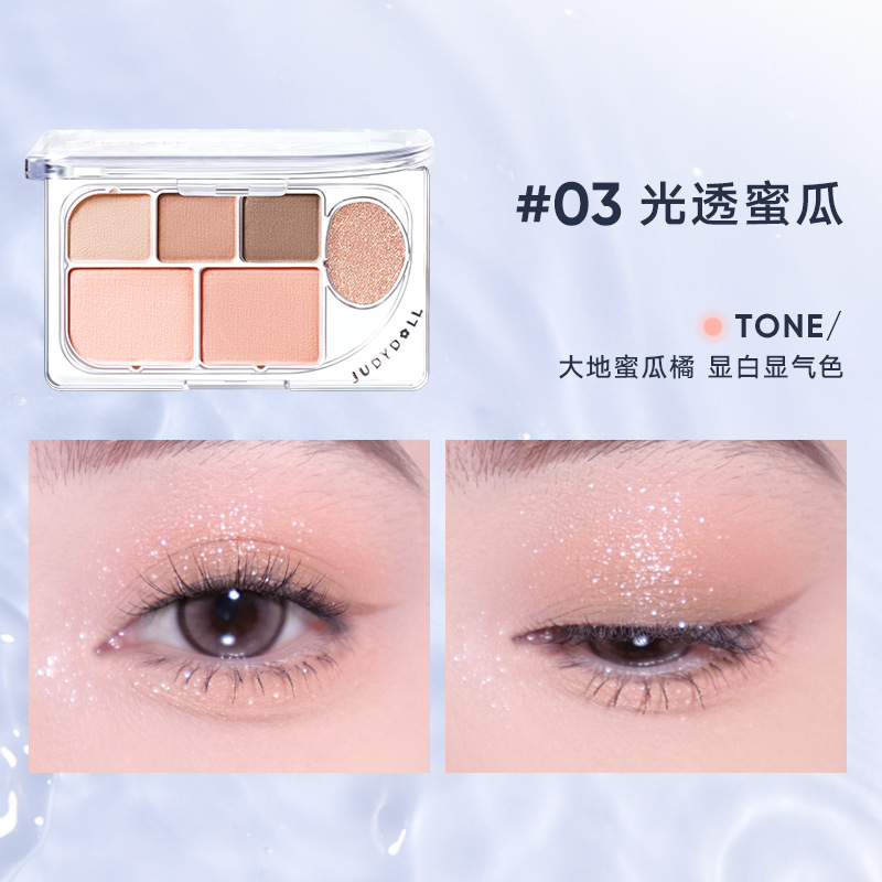 Judydoll 6color matte shine ey - Merit Beauty Makeup ulasan dan harga