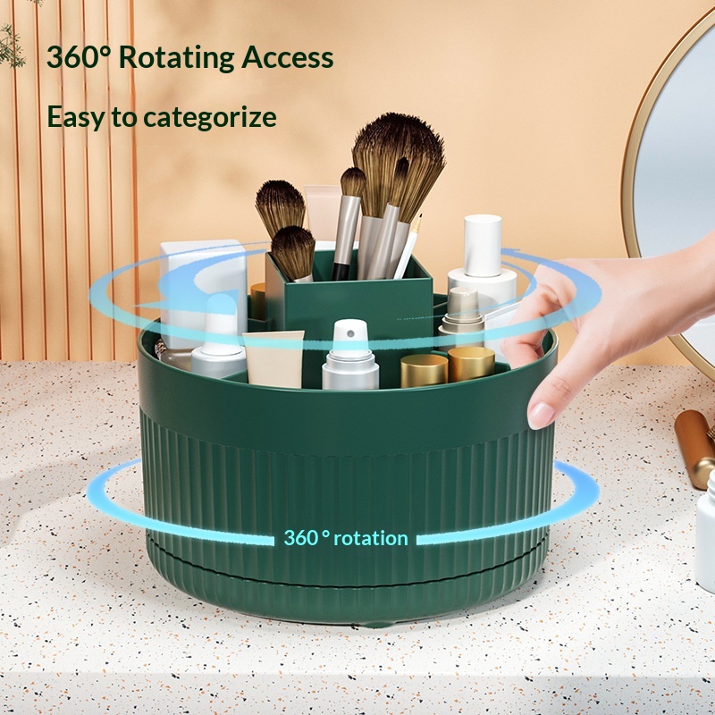 360 ° Table Top Rotary Makeup  - Beauty Makeup Lipstick ulasan dan harga