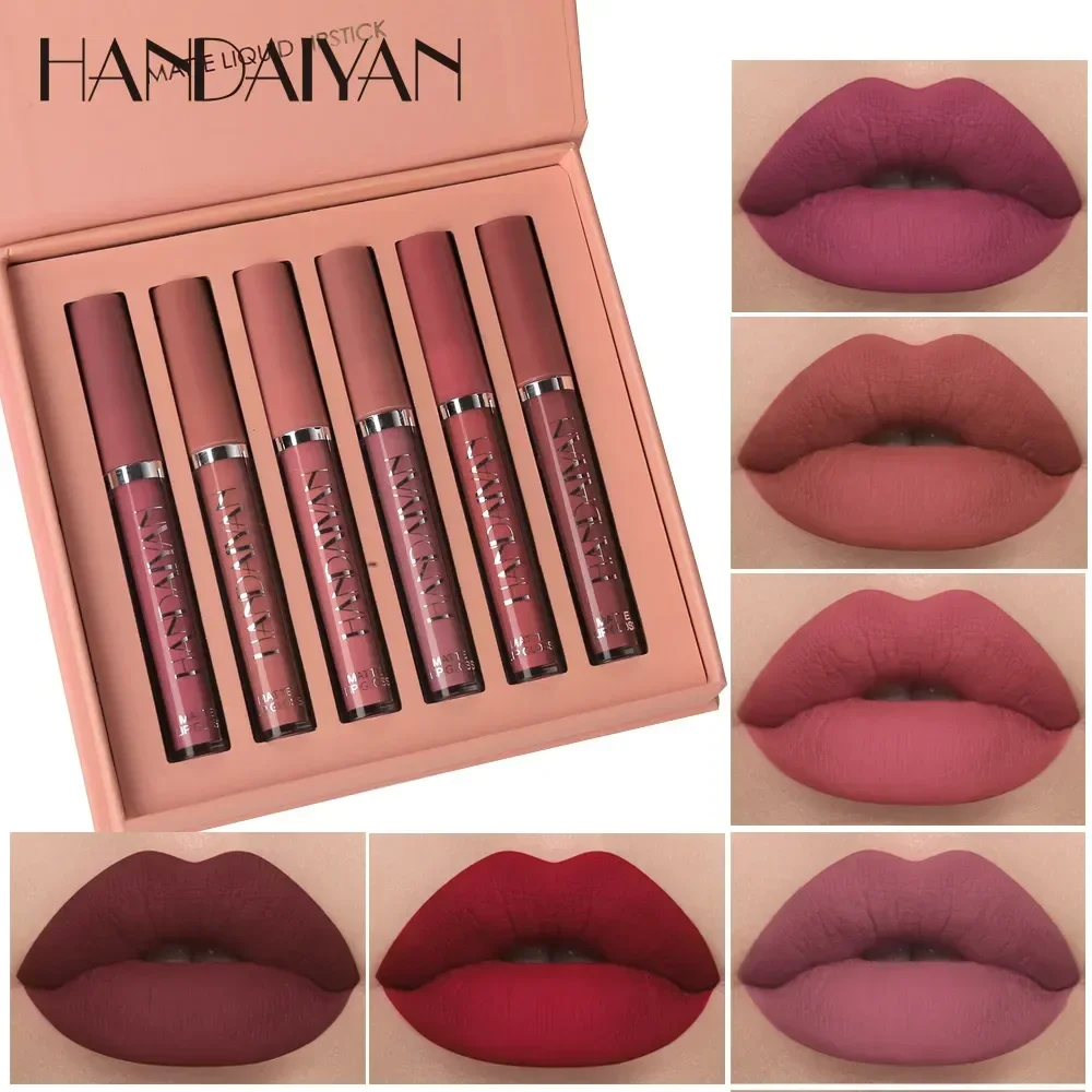 HANDAIYAN 6 PCS Lipstick Set M - Beauty Huda Makeup ulasan dan harga