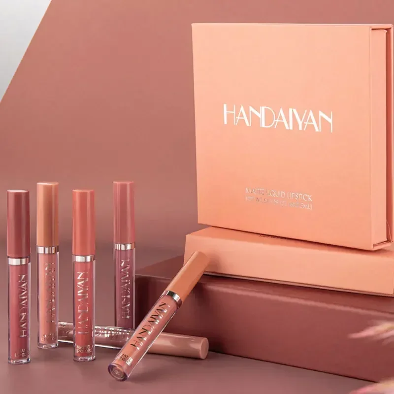 HANDAIYAN 6 PCS Lipstick Set M - Beauty Huda Makeup ulasan dan harga