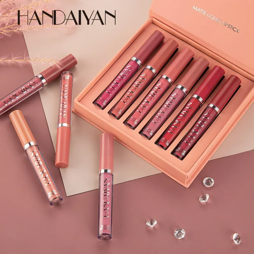 HANDAIYAN 6 PCS Lipstick Set M - Beauty Huda Makeup ulasan dan harga