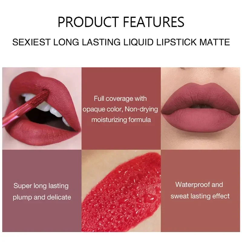 HANDAIYAN 6 PCS Lipstick Set M - Beauty Huda Makeup ulasan dan harga