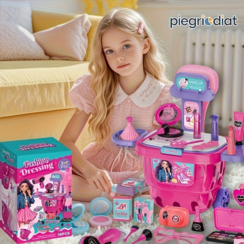 36Pcs Kids Pretend Makeup Play - Ms Beauty Makeup ulasan dan harga