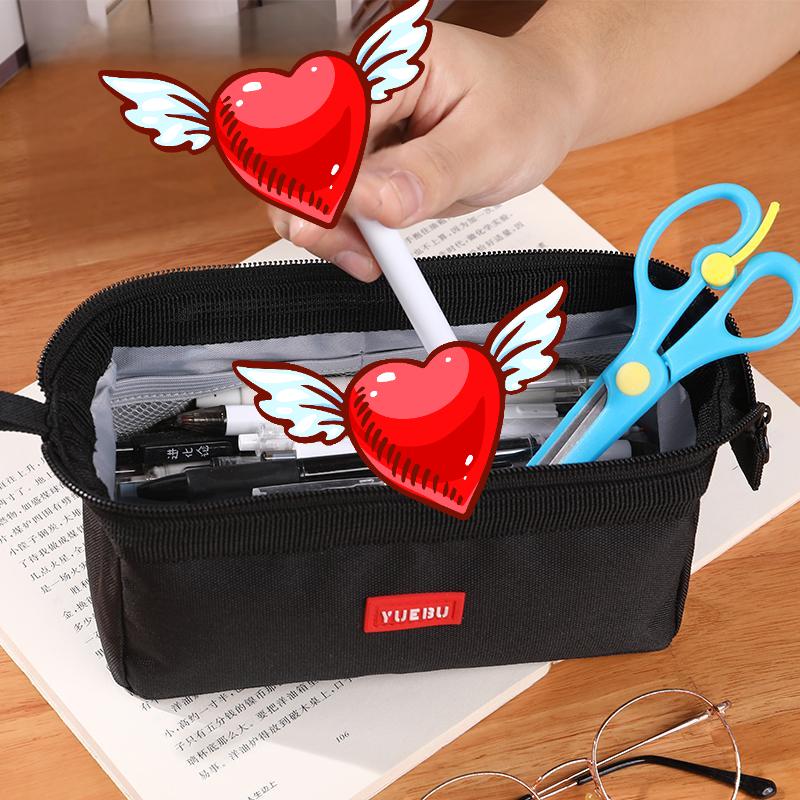 Pencil Case Large Capacity Pen - Beauty Makeup School ulasan dan harga