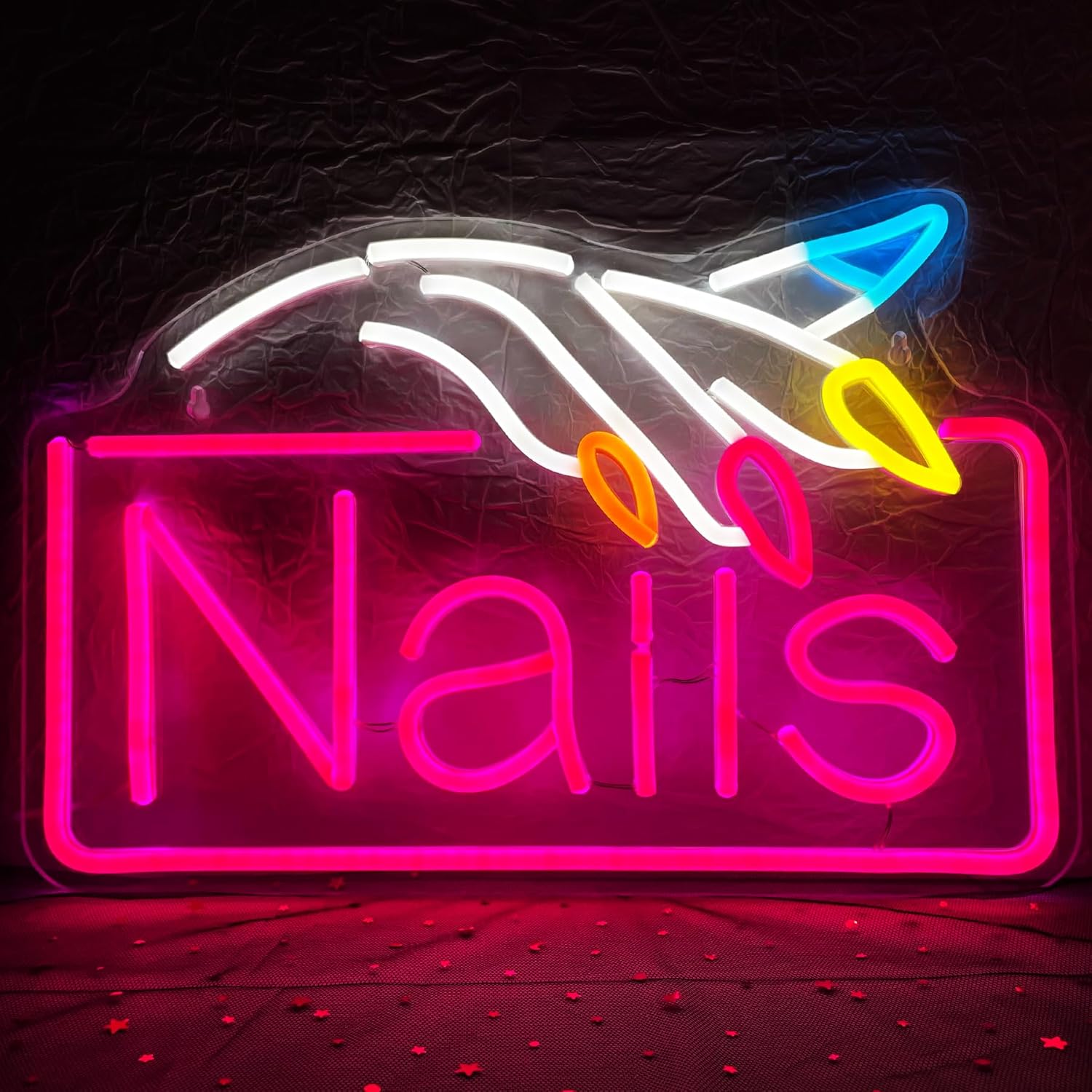 Nails Neon Sign  Business Wall - Beauty Makeup Stores ulasan dan harga