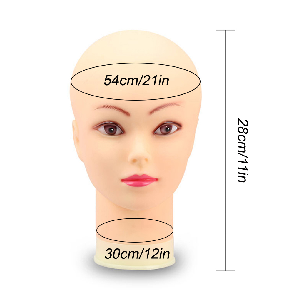 Soft Bald Wig Practice Mannequ - Beauty Makeup Stores ulasan dan harga