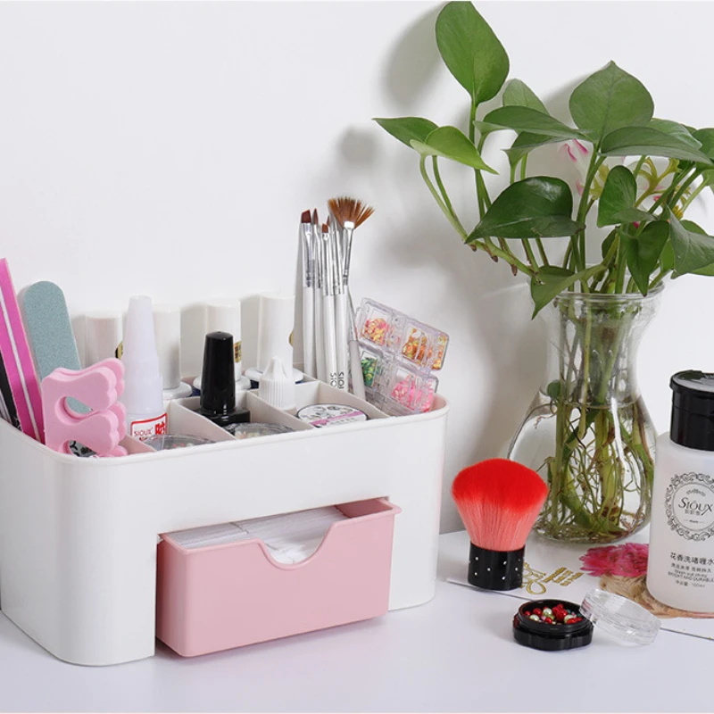 Nail Art Organizer Desktop Dra - Beauty Makeup Lipstick ulasan dan harga