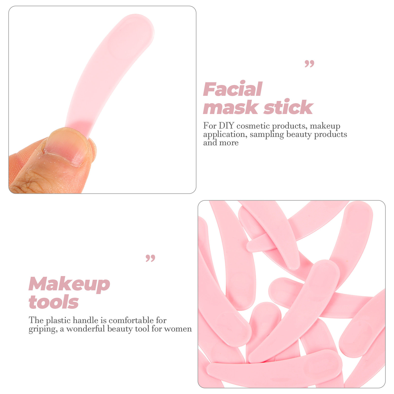 50Pcs Makeup Spoon Facial Plas - Beauty Makeup Tool ulasan dan harga