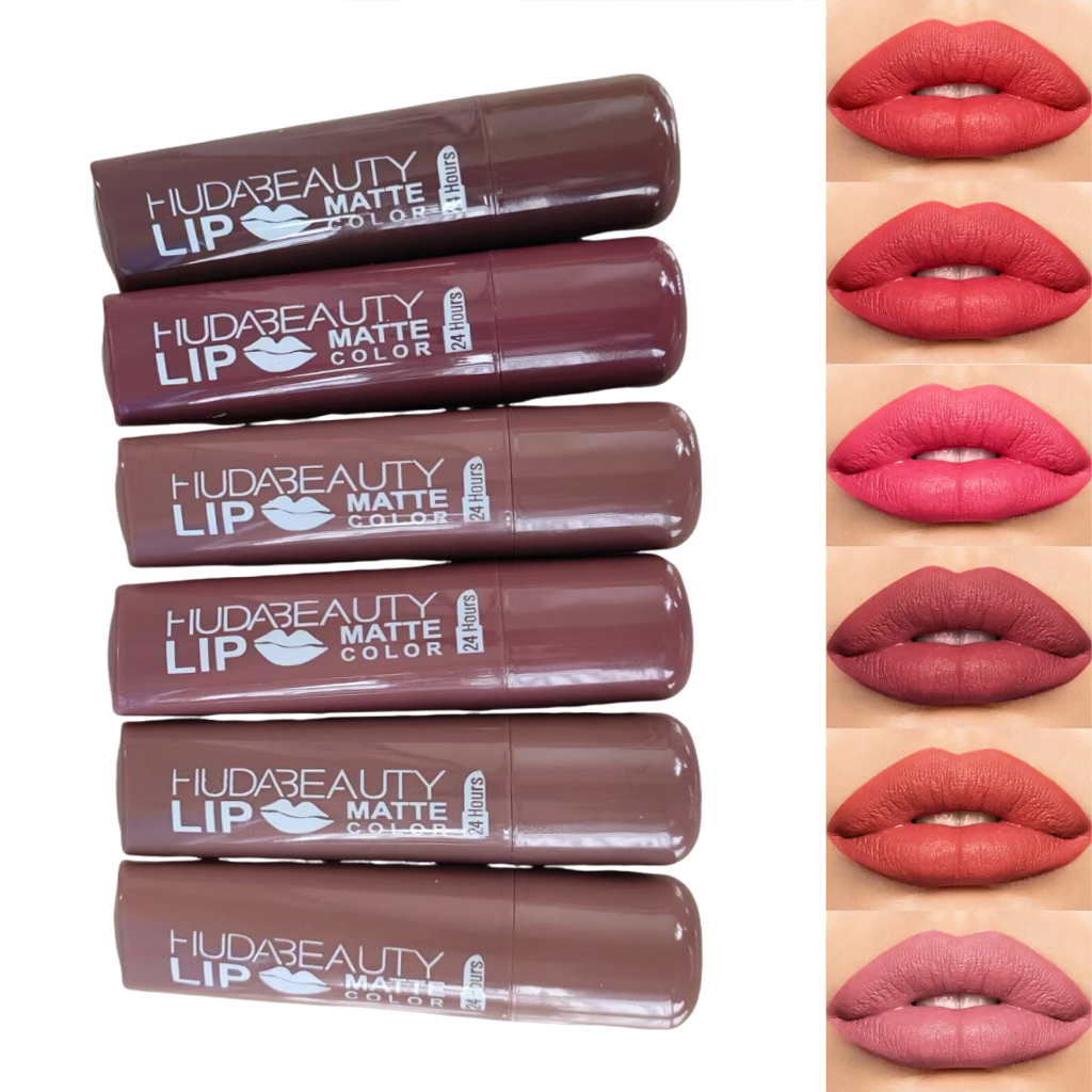 6 colors Lipstick Matte 3.8g H - Beauty Huda Makeup ulasan dan harga