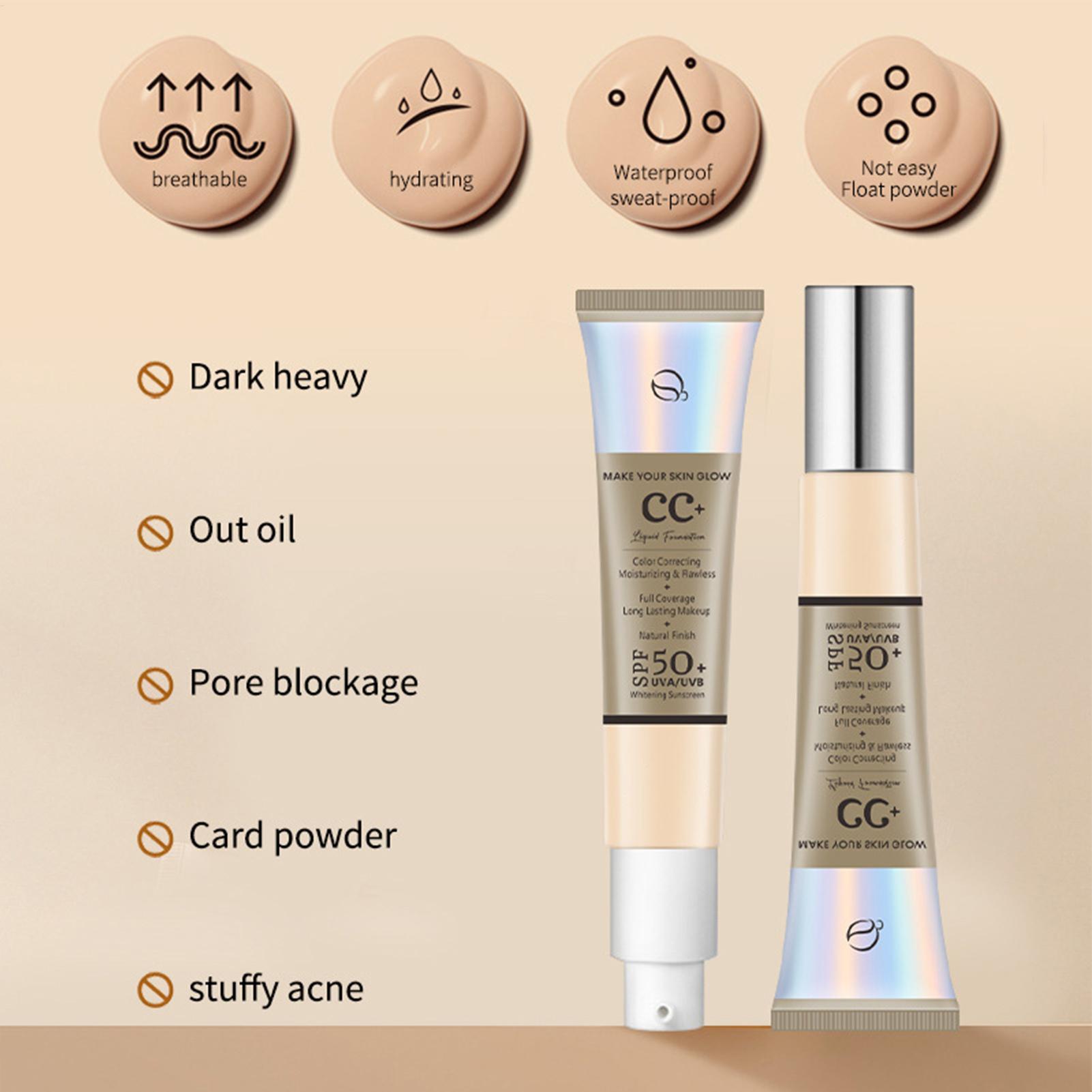 CC Cream Foundation SPF 50 Sun - Beauty Makeup Foundation ulasan dan harga