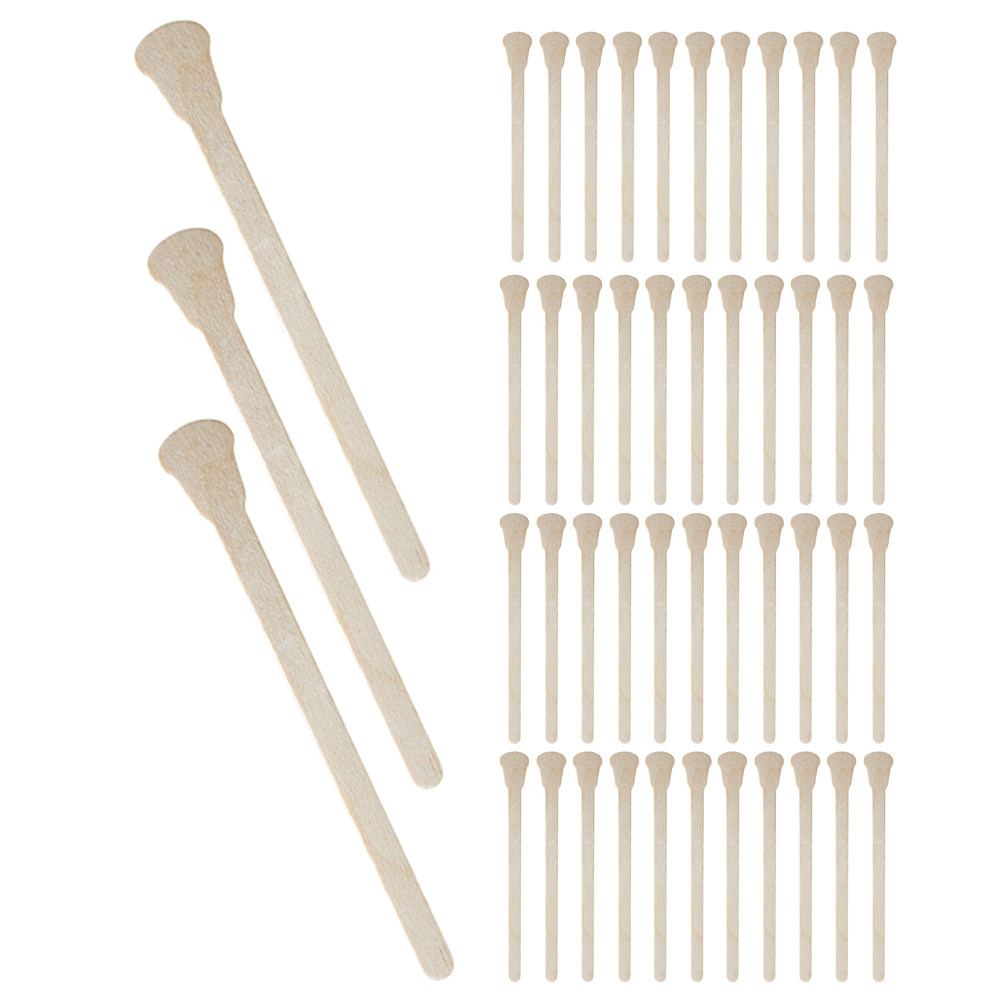 100Pcs Sturdy Wooden Wax Stick - Beauty Makeup Lipstick ulasan dan harga